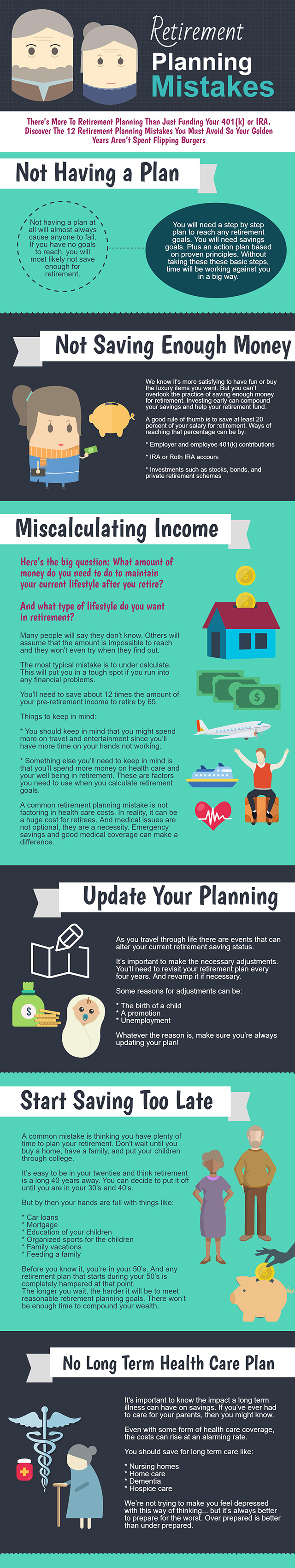 Retirement Planning Mistakes - Infographic